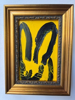 Hunt Slonem "Love To" Yellow Bunny