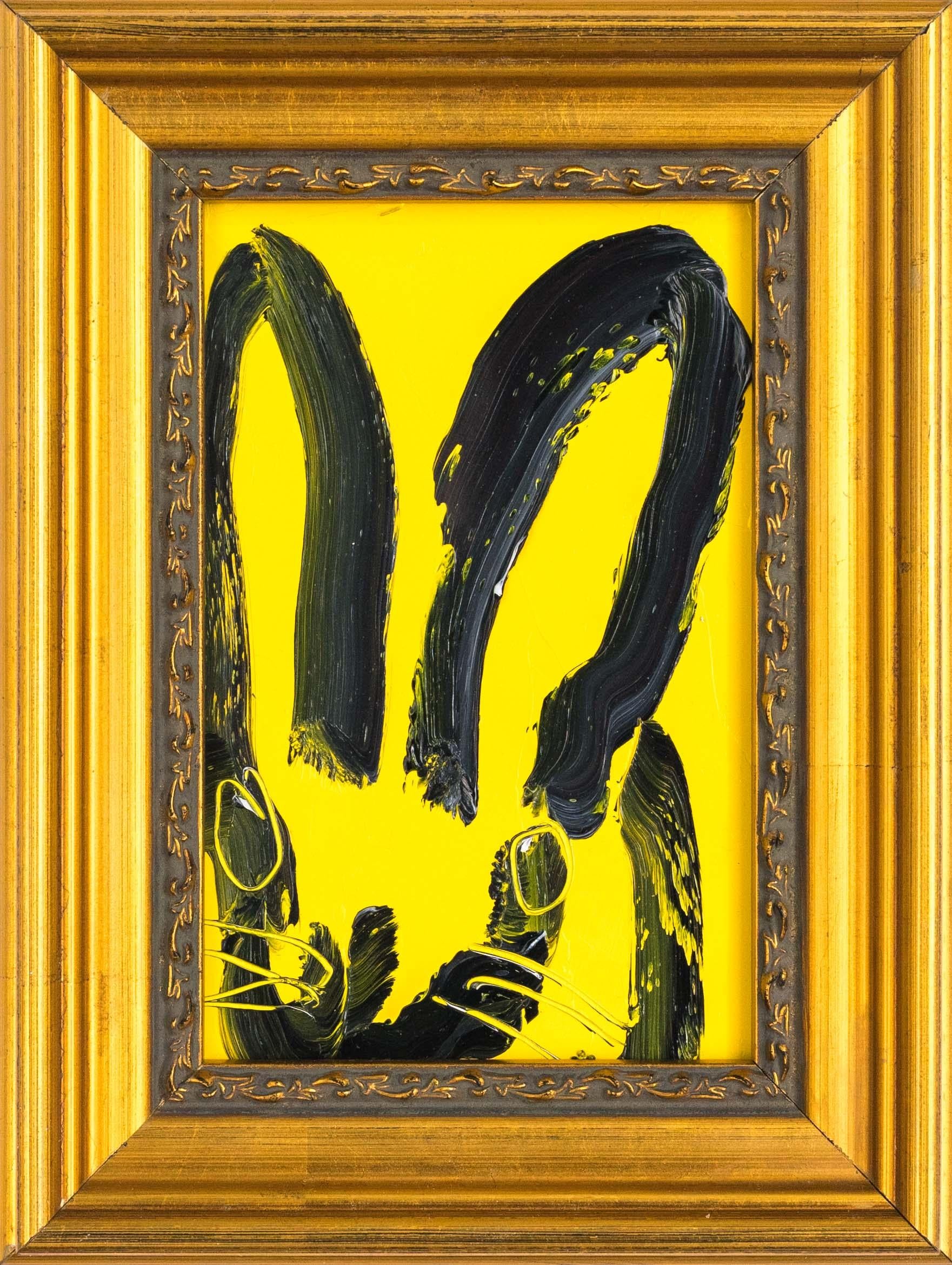 Hunt Slonem "Love To" Coniglietto Giallo
Un singolo coniglio gesticolato in nero su sfondo giallo in una cornice vintage

Senza cornice: 6 x 4 pollici
Incorniciato: 8,5 x 6,5 pollici
*I dipinti sono incorniciati - Tieni presente che i dipinti di