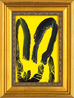 Hunt Slonem "Love To" Yellow Bunny
