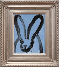 Hunt Slonem "Manfred" Original oil painting of a bunny