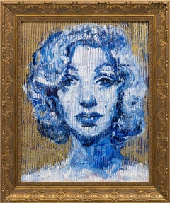 Hunt Slonem "Marilyn Monroe" portrait painting