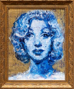 Hunt Slonem "Marilyn Monroe" portrait painting