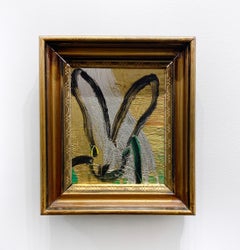 Hunt Slonem "Marko" Original bunny painting in oil
