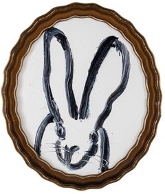 Hunt Slonem "Meg" Oval Bunny