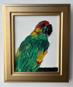 Hunt Slonem "Mexican Red Head" Multicolor Amazon Parrot