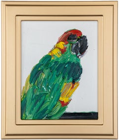 Hunt Slonem "Mexican Red Head" Multicolor Amazon Parrot