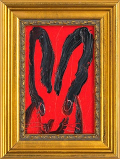 Hunt Slonem "Miracle" Red Bunny