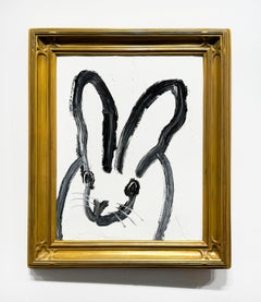 Hunt Slonem "Monty II" Unique Oil painting of bunnies