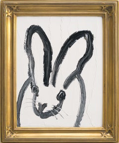 Hunt Slonem "Monty II" Unique Oil painting of bunnies