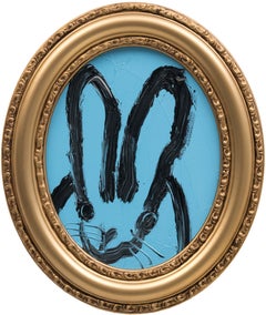 Hunt Slonem "Noon II" Original bunny painting in oil