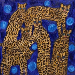 Hunt Slonem - Hunt Slonem "Ocelots
Orbs" Unique oil painting Hunt Slonem "Ocelots
Orbs" Unique oil painting