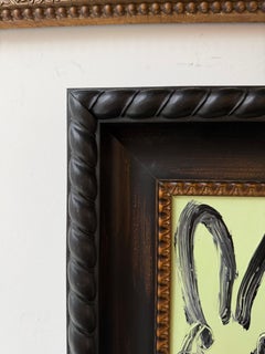 Hunt Slonem "Paul" Black and Green Bunny