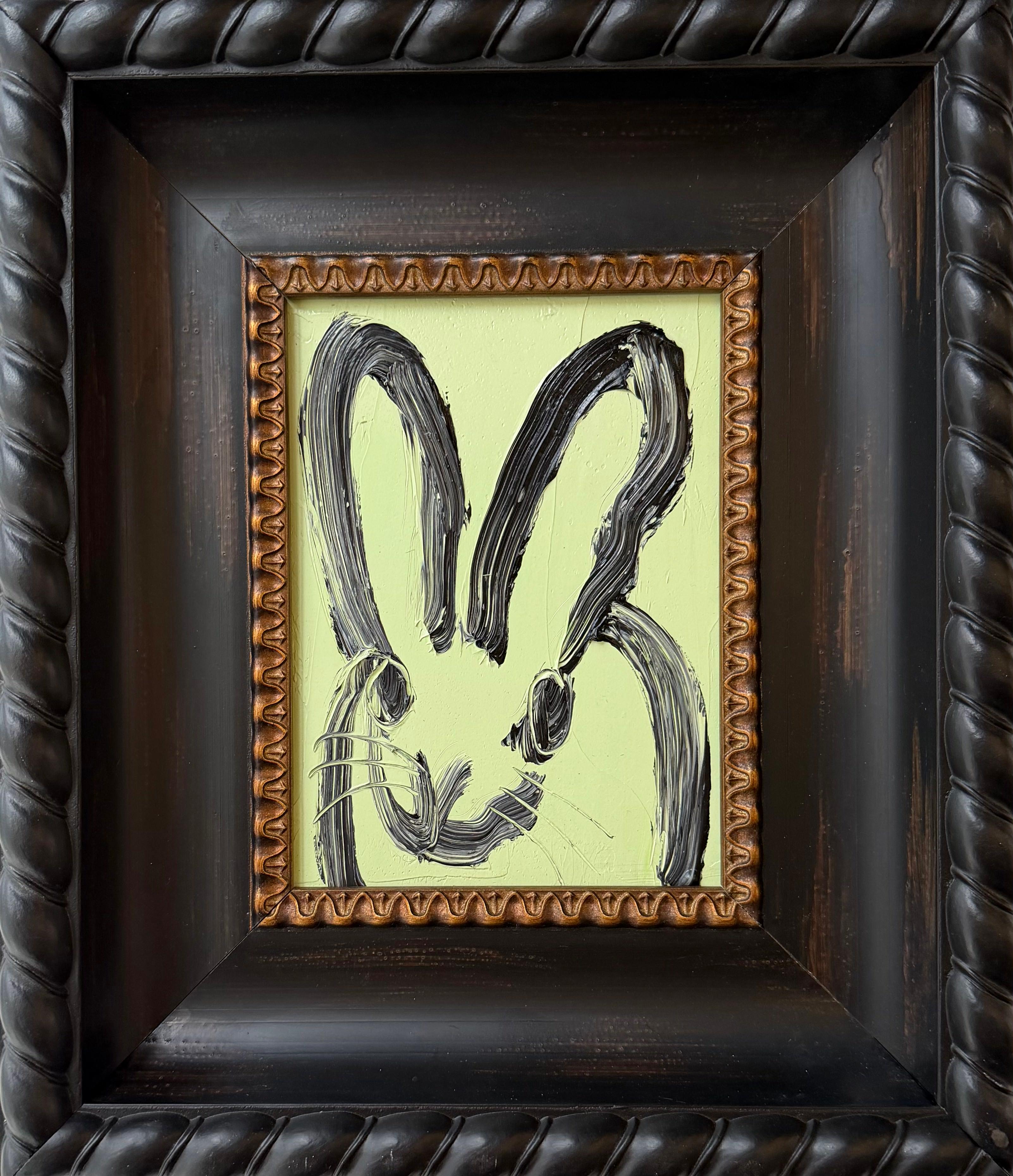 Hunt Slonem "Paul" Black and Green Bunny