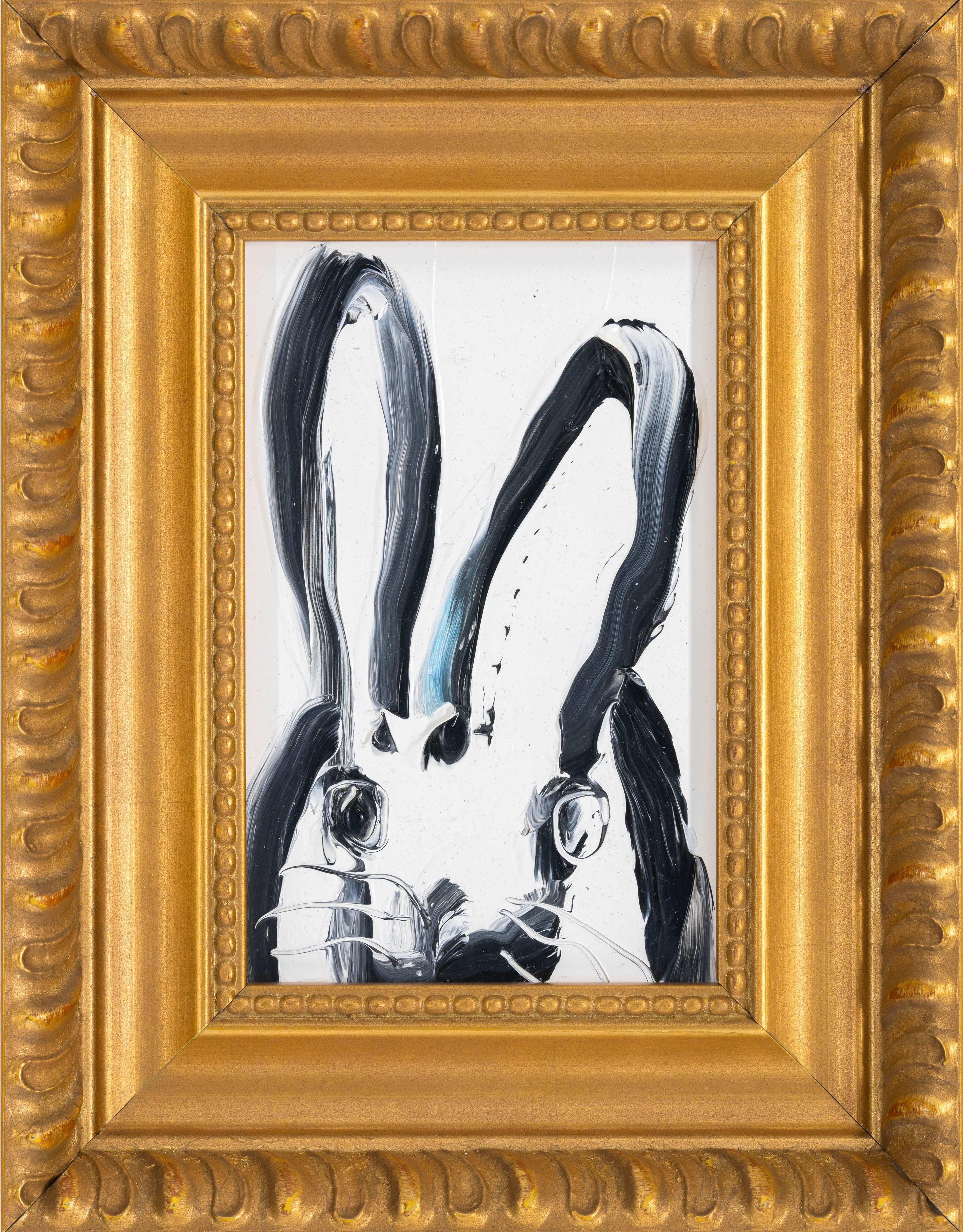 Hunt Slonem "Penelope" coniglietto singolo in bianco e nero
Un singolo coniglio gesticolato in nero su sfondo bianco in una cornice vintage

Senza cornice: 6 x 4 pollici
Incorniciato: 9 x 7 pollici
*I dipinti sono incorniciati - Tieni presente che i