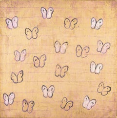 Hunt Slonem "Pink Ascension Thanksgiving" Butterflies