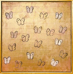 Hunt Slonem "Pink Ascension Thanksgiving" Butterflies