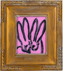 Hunt Slonem Pink "Double Bunny"