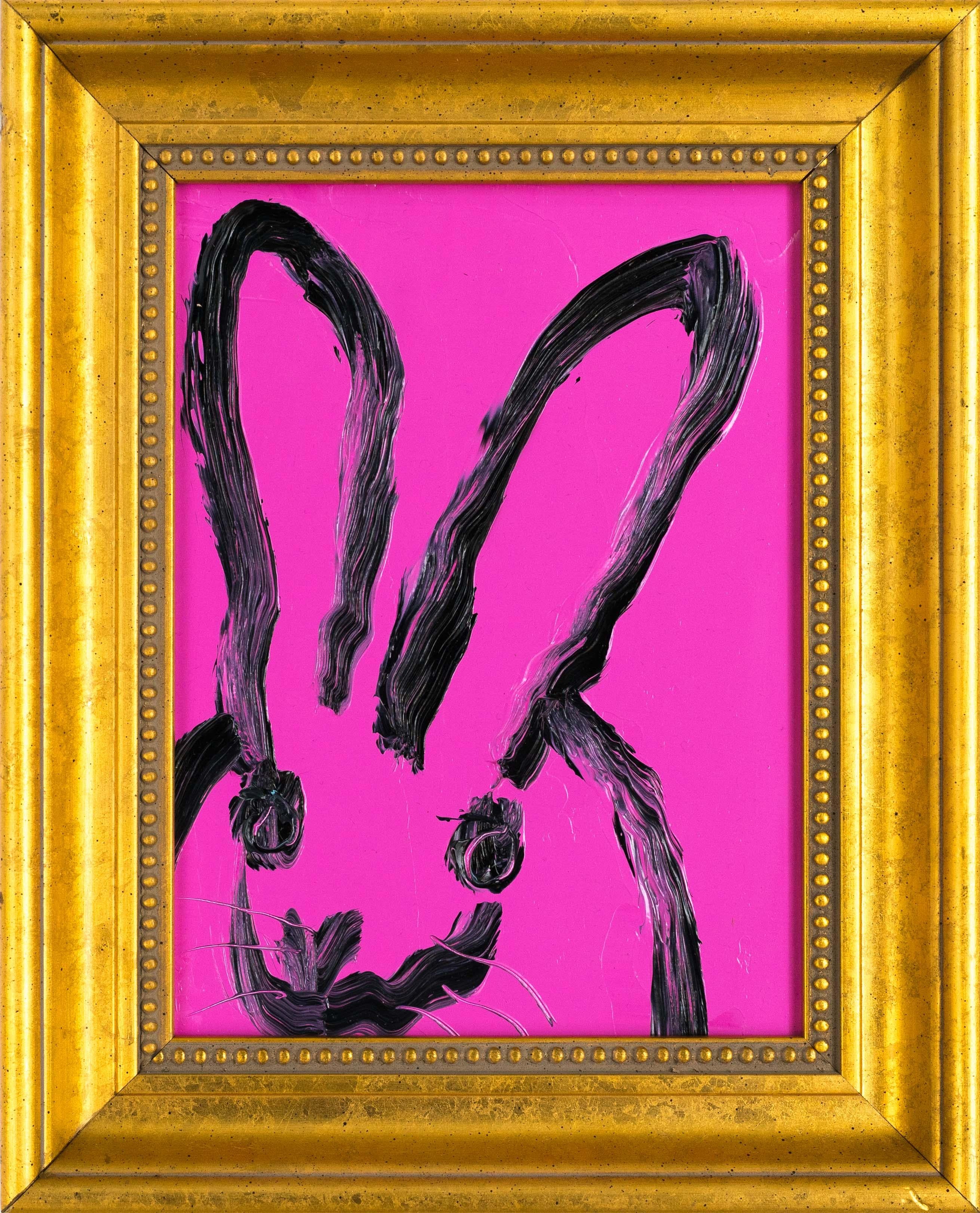 Hunt Slonem "Pink Galore" Coniglietto singolo
