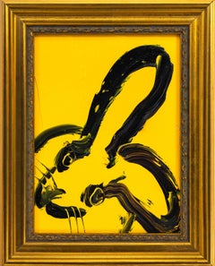 Hunt Slonem "Profil" Lapin jaune