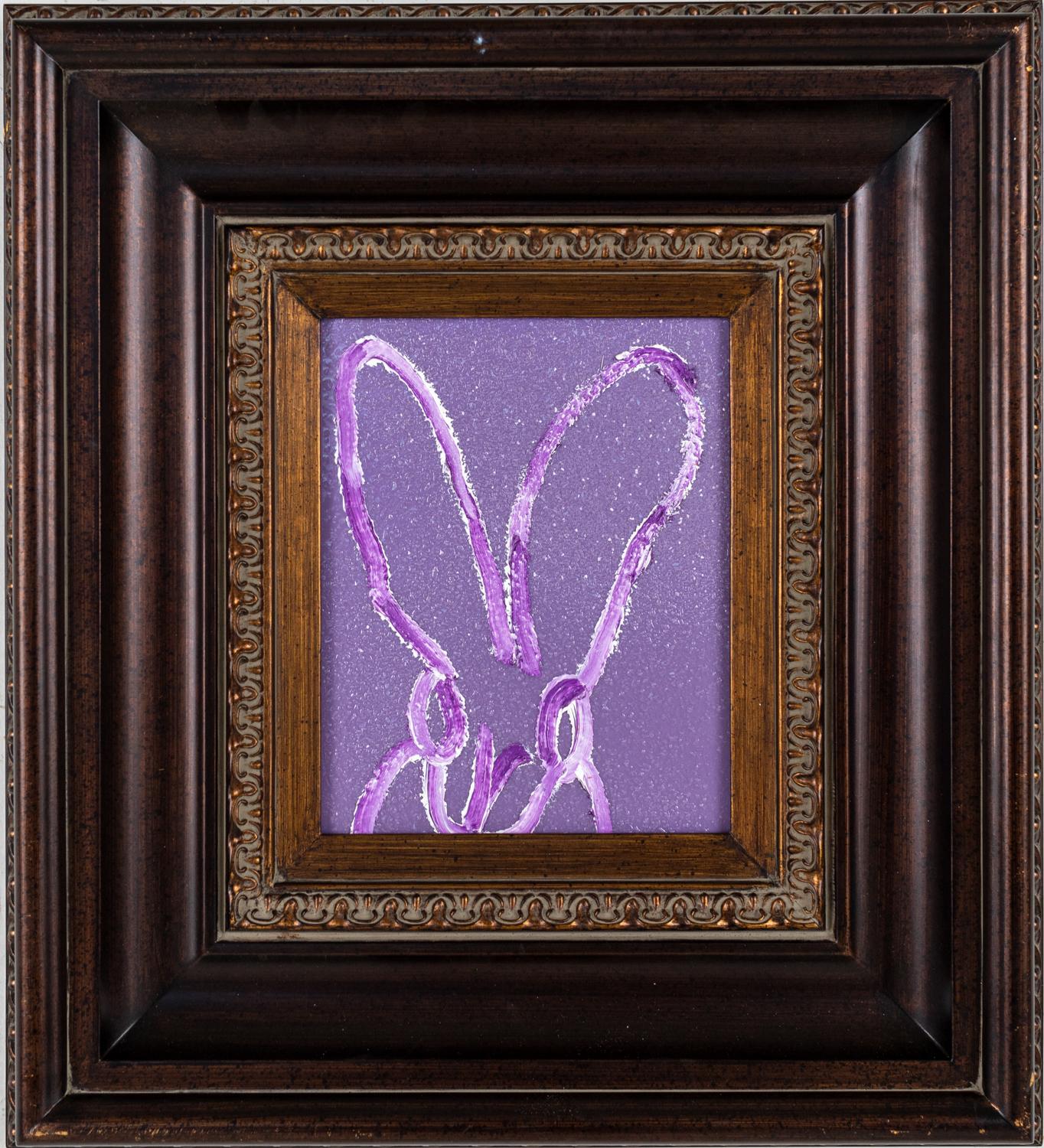 Conejito de Polvo de Diamante Hunt Slonem "Purple Haze