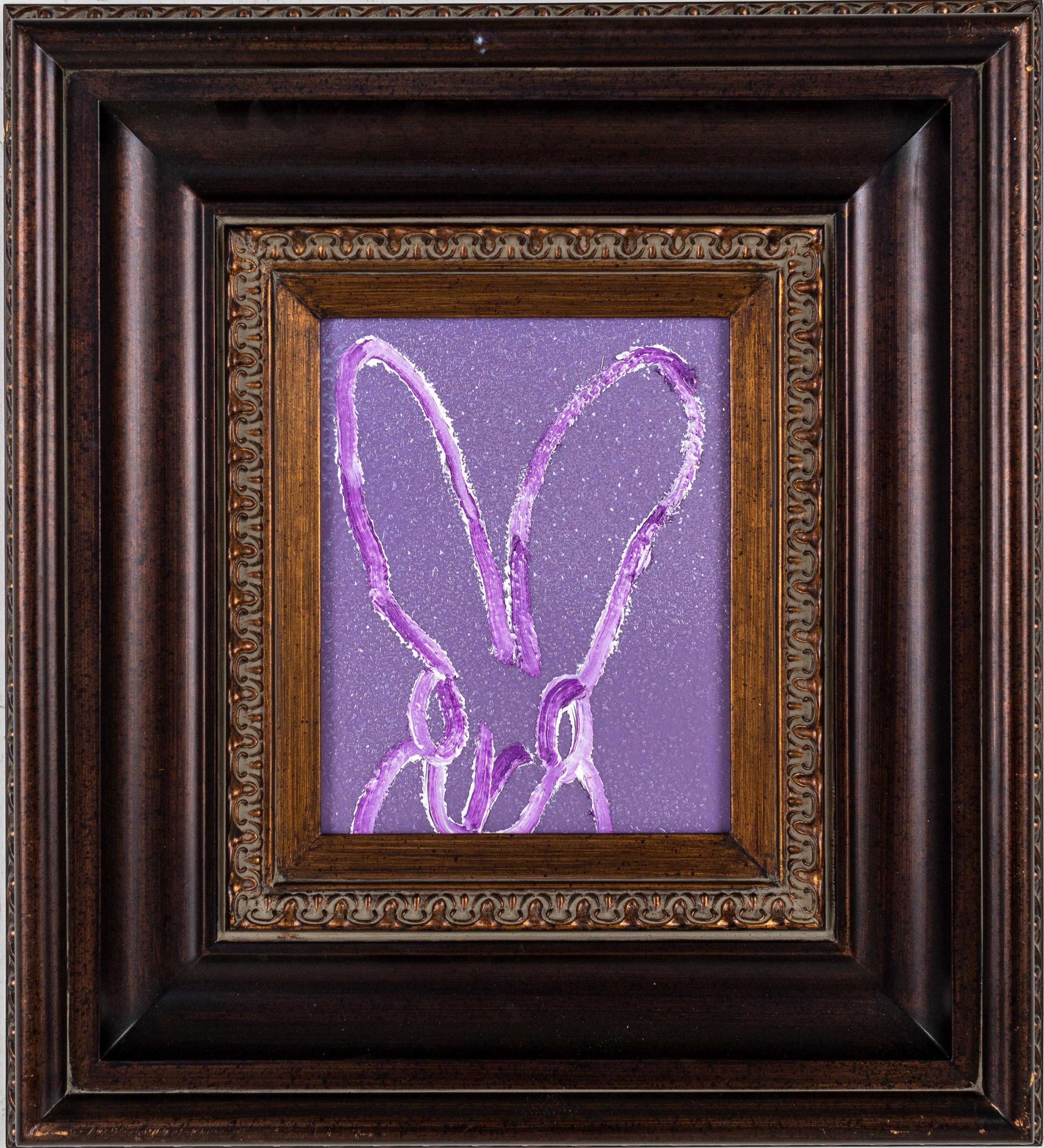 Hunt Slonem "Purple Haze" Coniglietto di polvere di diamante