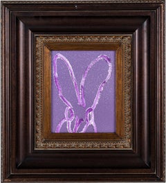 Hunt Slonem "Purple Haze" Coniglietto di polvere di diamante