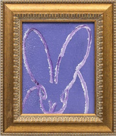 Hunt Slonem "Purple Haze" Original bunny painting in oil