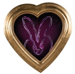 Hunt Slonem "Purple Heart" Diamond Dust Bunny