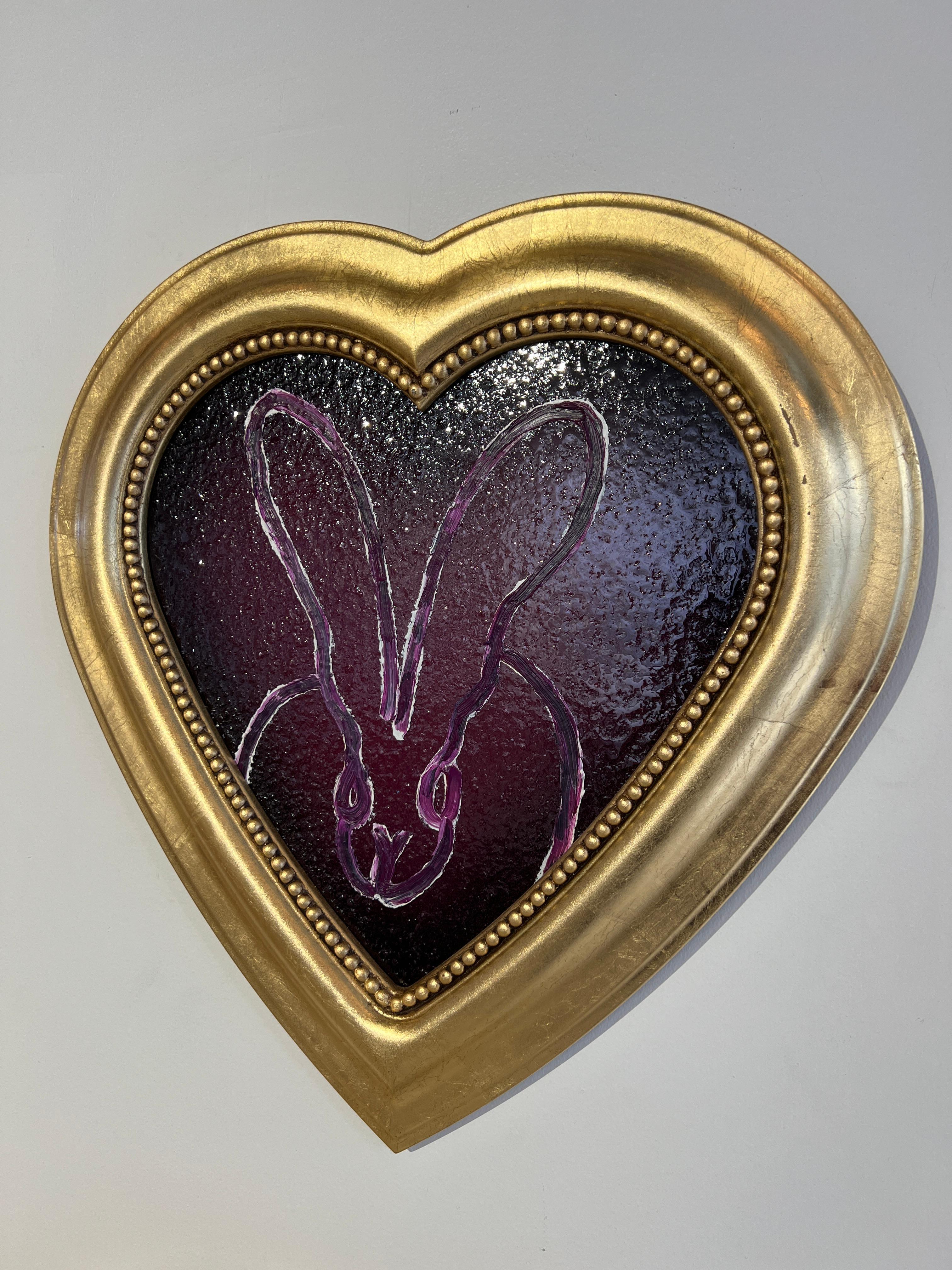 Hunt Slonem poussière en diamants « Purple Heart » en vente 1