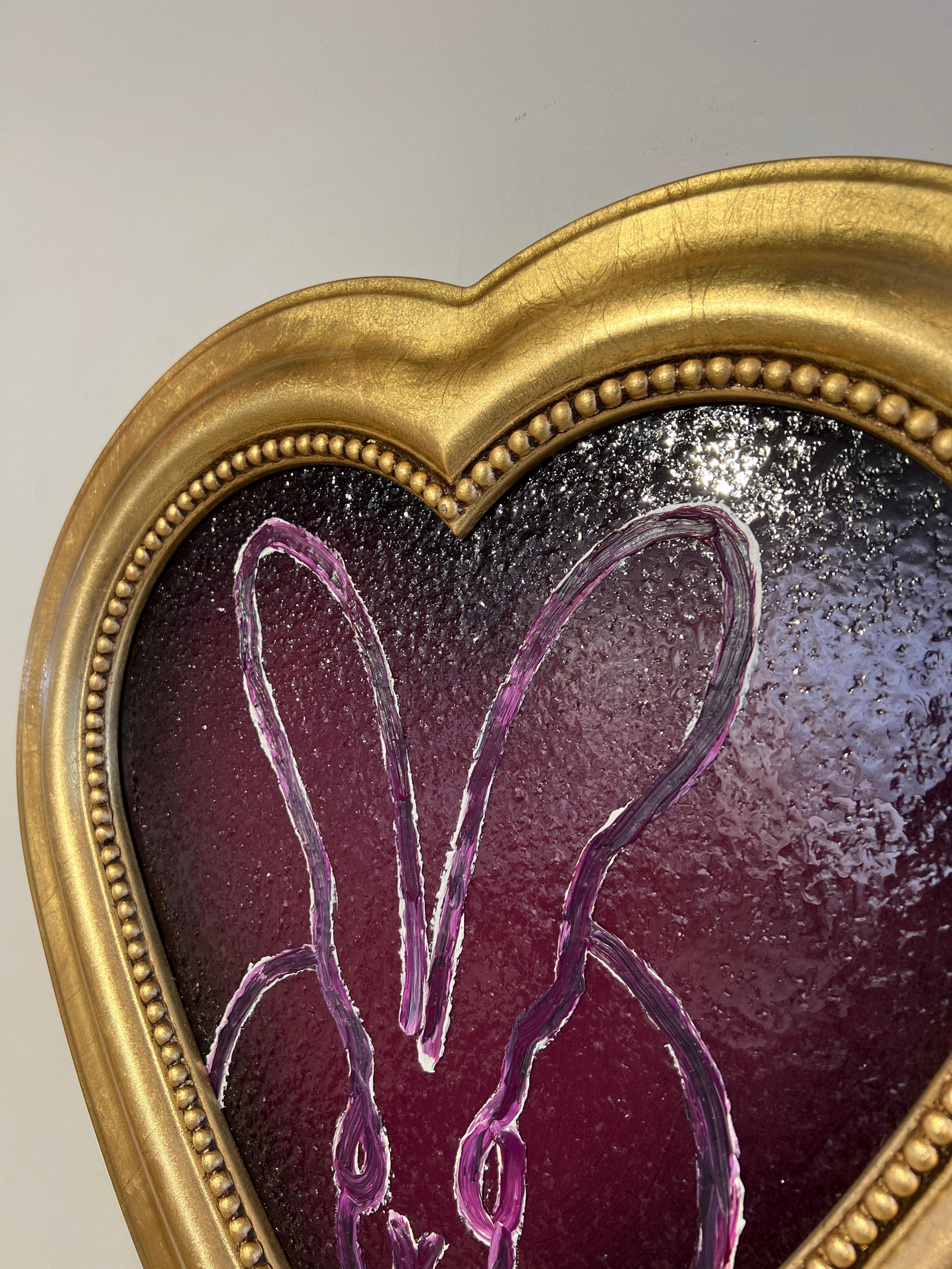 Hunt Slonem poussière en diamants « Purple Heart » en vente 6