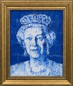 Hunt Slonem "Königin Elisabeth" Porträt