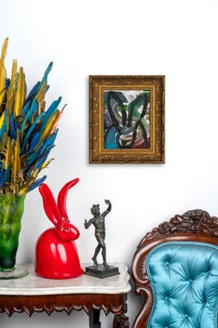 Hunt Slonem „Randy Redo“ Mehrfarbiger bunter Hase