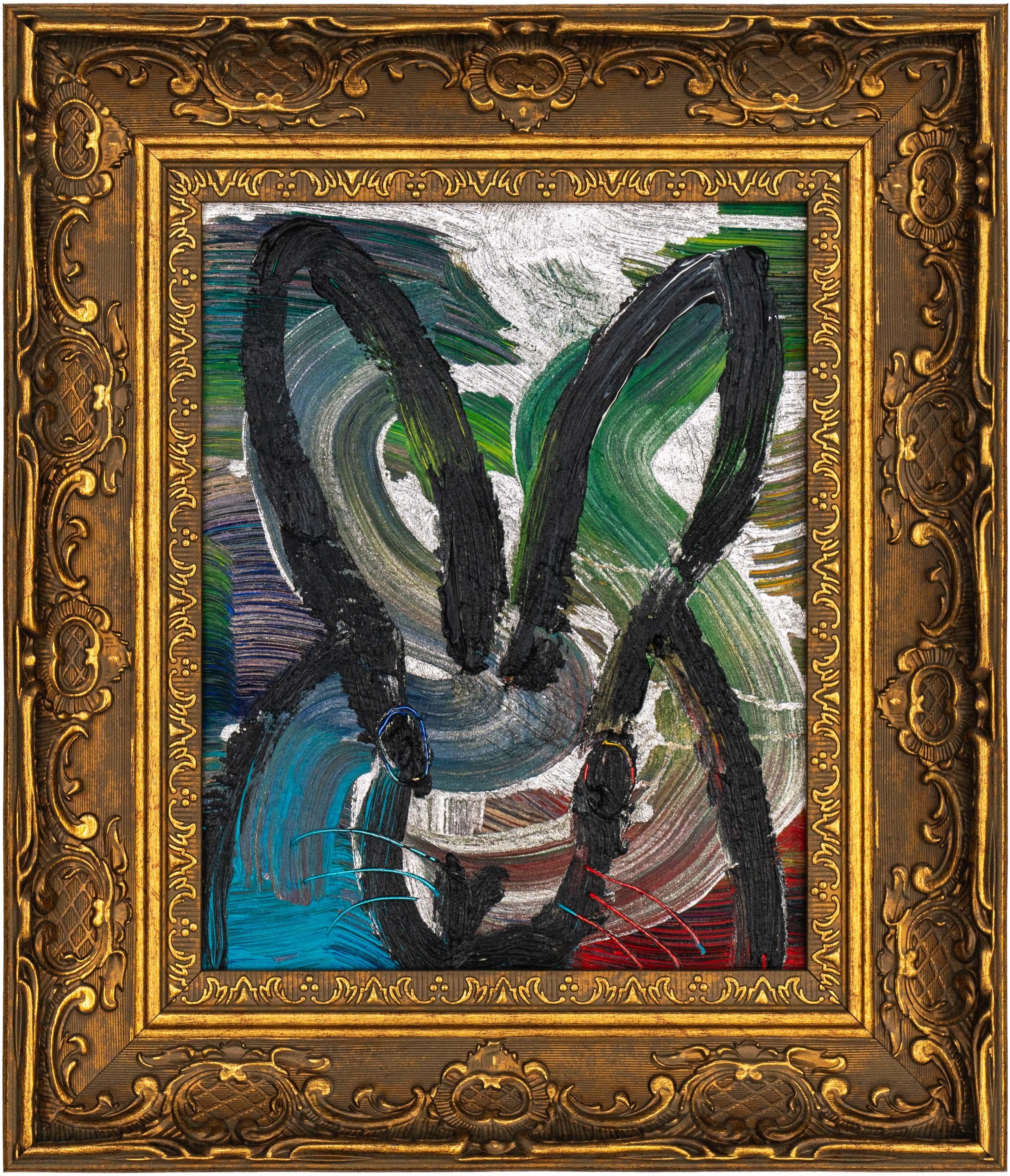 Hunt Slonem "Randy Redo" coniglietto multicolore