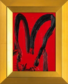 Hunt Slonem "Red Rover" Lapin unique