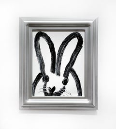 Hunt Slonem "Rex Reed" Original bunny painting in oil