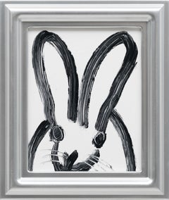 Hunt Slonem "Rex Reed" Original bunny painting in oil