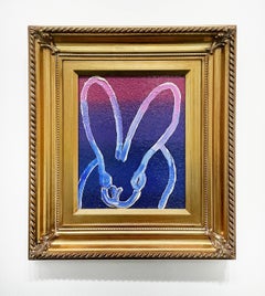 Hunt Slonem "Rover" Original bunny painting in oil