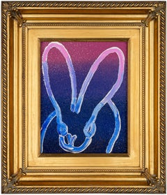 Hunt Slonem "Rover" Original bunny painting in oil