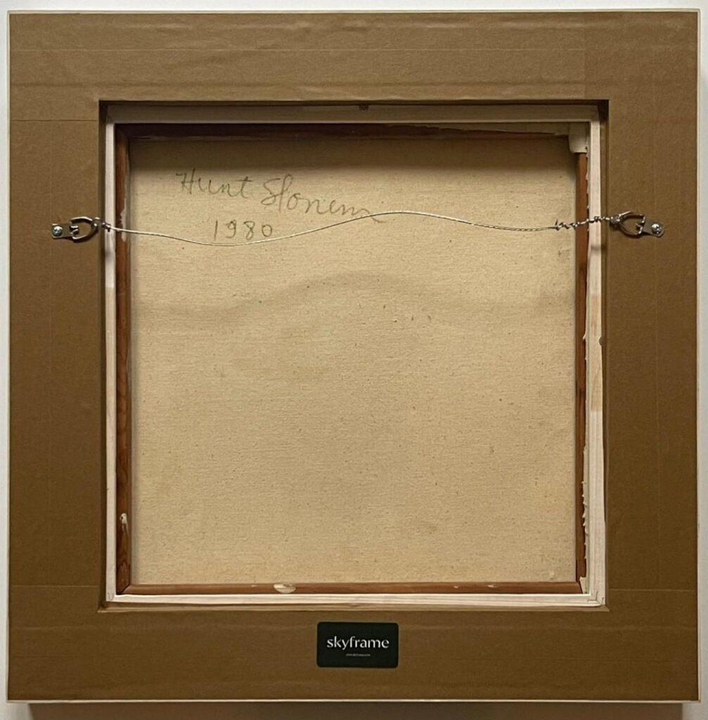 Hunt Slonem, Under the sea, seltenes, einzigartiges Gemälde in Öl auf Leinwand, signiert, gerahmt, 1980 im Angebot 1