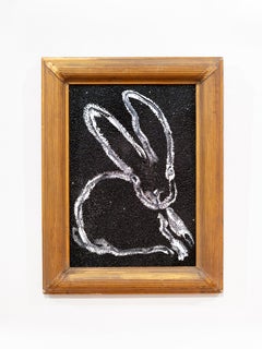 Hunt Slonem "Simon" Original oil painting of a bunny