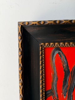 Hunt Slonem "Slidel" Black and Red Bunny