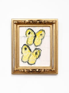 Hunt Slonem "Sulphurs II" painting of butterflies