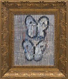 Hunt Slonem "Take Off" Original butterfly painting in oil