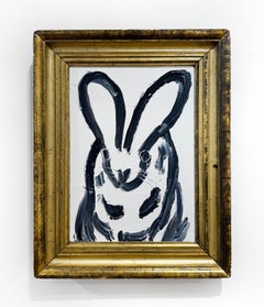 Hunt Slonem "Tall Order" Original bunny painting in oil
