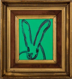 Hunt Slonem "Teal" Green Bunny