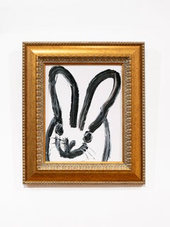 Hunt Slonem "Theresa" Óleo original de una conejita