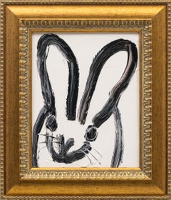 Hunt Slonem "Theresa" Óleo original de una conejita