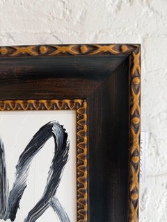 Hunt Slonem "Tod" Black and White Bunny