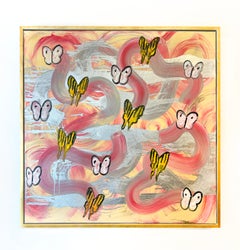 Hunt Slonem "Totem Swirl Bellingham" Butterflies