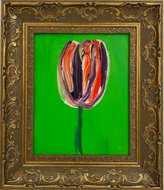 Hunt Slonem "Tulipe mixte" Fleur multicolore
